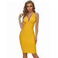 Sneaky Design Backless Lace up Dress Nightclub Sheath Halter Bandage Dress