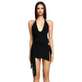 Dress Halter Hollow Out Cutout Backless Hip Sweet Spicy