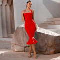 Bandage Dress Evening Dress Bandage Dirndl Halter Fishtail Dress Nightclub