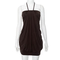 Solid Color Halter Tube Top High Waist Dress
