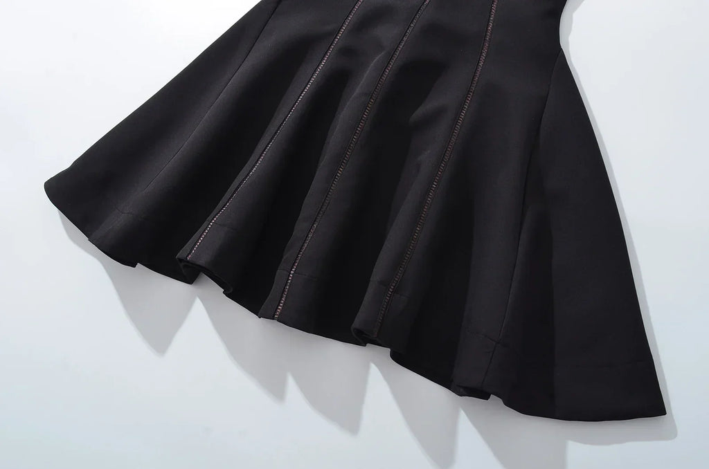 Bow Halter Spliced Ball Gown Backless Dresses